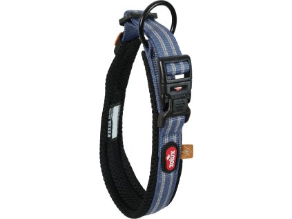 Obojek pes BIVOUAK nastavitelný 55-65cm modrá Zolux