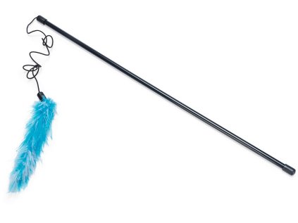Hračka kočka Udice s péřovým boa 50cm KARLIE