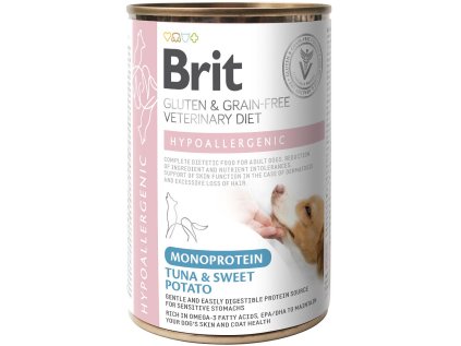 Brit Veterinary Diet Dog Can Hypoallergenic Monoprotein Tuna 400 g