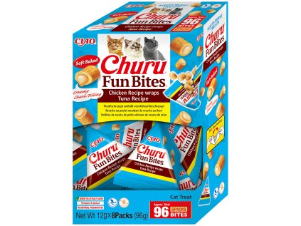 Churu Cat BOX Fun Bites Chicken wraps Tuna 8x12g