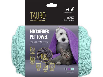 TAURO Pro Line Microfiber Towel 60×90 cm Mint