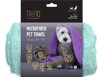 TAURO Pro Line Microfiber Towel 80×120 cm Mint