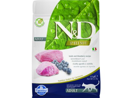 N&D PRIME CAT Adult Lamb & Blueberry 300g