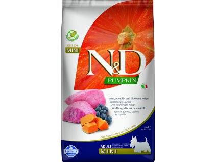 N&D Pumpkin DOG Adult Mini Lamb & Blueberry 2,5kg