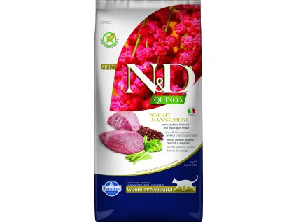 N&D Quinoa CAT Weight Management Lamb & Broccoli 5kg