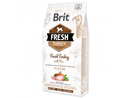 Brit Fresh Dog Turkey & Pea Light Fit & Slim 2,5kg