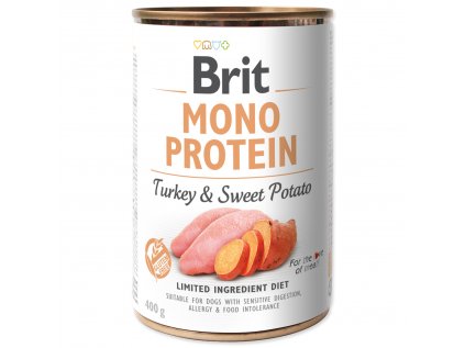 Brit Dog konz Mono Protein Turkey & Sweet Potato 400g