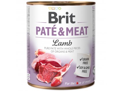 Brit Dog konz Paté & Meat Lamb 800g