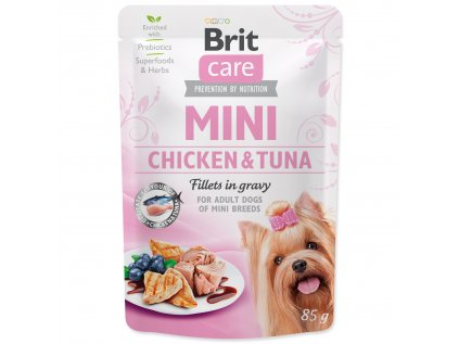 Brit Care Dog Mini Chicken&Tuna fillets in gravy 85g