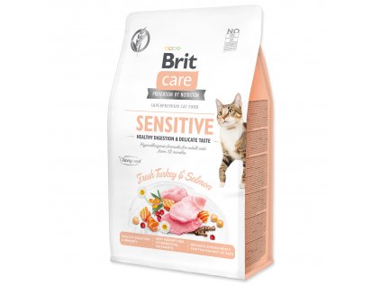 Brit Care Cat GF Sensit. Heal.Digest&Delic.Taste 0,4kg