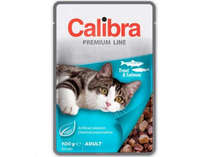 Calibra Cat kapsa Premium Adult Trout & Salmon 100g