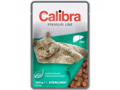 Calibra Cat kapsa Premium Sterilised Liver 100g