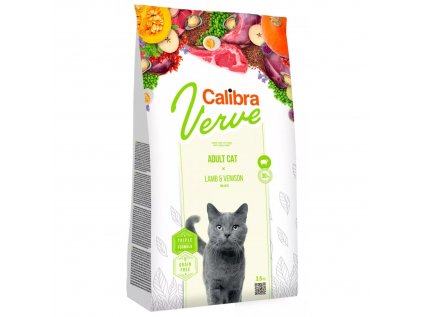 Calibra Cat Verve GF Adult Lamb&Venison 8+ 3,5kg