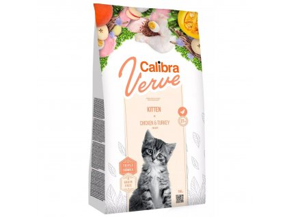 Calibra Cat Verve GF Kitten Chicken&Turkey 750g