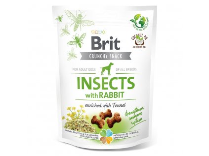 Brit Care Dog Crunchy Crack. Insec. Rabbit Fennel 200g