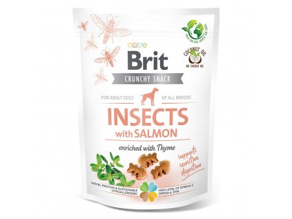 Brit Care Dog Crunchy Crack. Insec. Salmon Thyme 200g