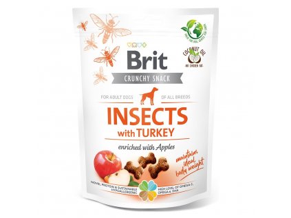 Brit Care Dog Crunchy Crack. Insec. Turkey Apples 200g