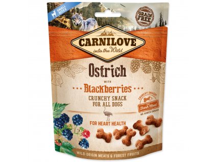 Carnilove Dog Crunchy Snack Ostrich&Blackberries 200g