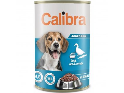 Calibra Dog konz.Duck rice&carrots in gravy 1240g