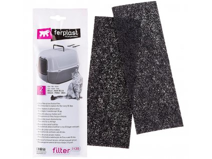 FERPLAST Náhradní uhlíkový filtr k WC pro kočky L135 Bella,Magix