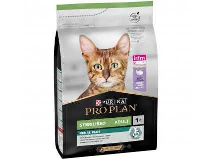 Purina ProPlan Cat Adult Sterilised Renal Plus Turkey 3kg