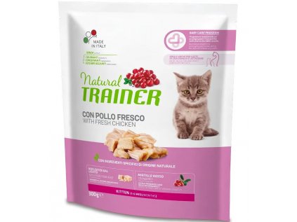 TRAINER Natural Cat Kitten kuřecí 300g