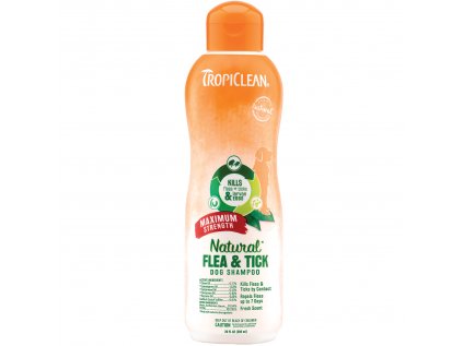 TROPICLEAN antiparazitní šampón Flea and Tick Maximum Strength 355ml