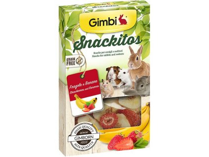 GIMBI Snackitos jahoda & banán 60g