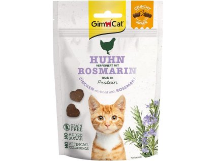 GIMCAT CrunchySnacks Kuře s rozmarýnem 50g