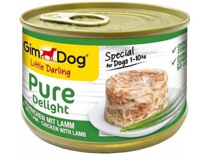 GIMDOG PURE DELIGHT kuře s jehněčím 150g