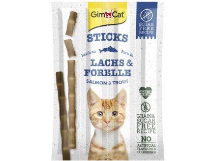 GIMCAT Sticks losos & pstruh 4ks