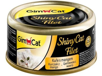 GIMCAT Konzerva ShinyCat filet kuře s mangem 70g