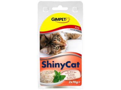 GIMPET Konzerva ShinyCat kuře 2x70g