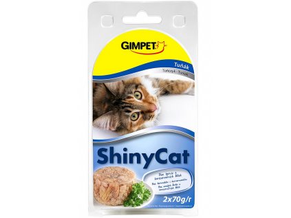 GIMPET Konzerva ShinyCat tuňák 2x70g