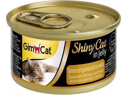 GIMPET Konzerva ShinyCat tuňák & krevety & maltóza 70g