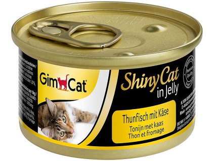 GIMCAT Konzerva ShinyCat tuňák & sýr 70g