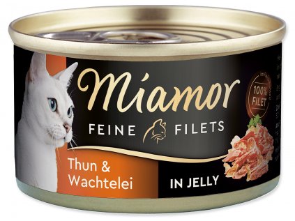 Finnern Miamor Feine Filets tuňák & křepelčí vejce konzerva 100g