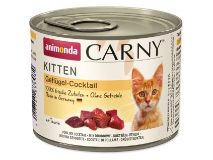ANIMONDA Carny Kitten konzerva pro kočky drůbeží koktejl 200g