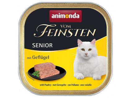 ANIMONDA Vom Feinsten Senior paštika pro starší kočky drůbeží 100g