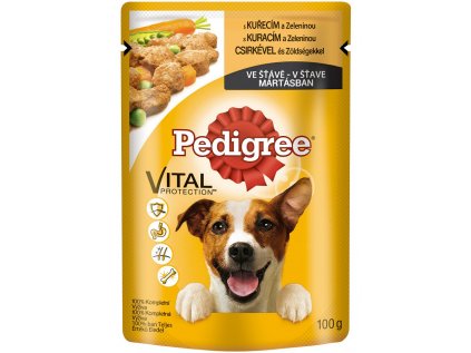 PEDIGREE kapsa Adult kuřecí & zelenina ve šťávě 100g