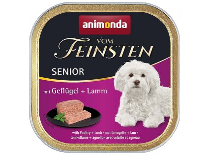 ANIMONDA Vom Feinsten Senior paštika pro psy drůbeží a jehně 150g