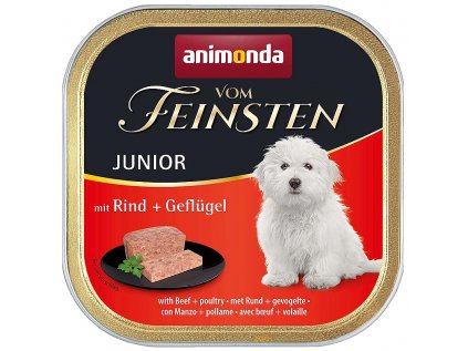 ANIMONDA Vom Feinsten Junior paštika pro psy hovězí a drůbeží 150g