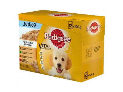 PEDIGREE kapsa Junior masový výběr,rýže v želé 12x100g