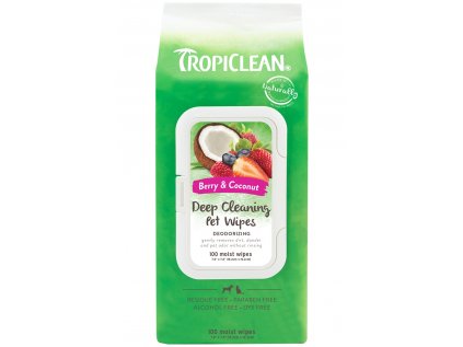 TROPICLEAN hloubkově čistící ubrousky (100pcs)