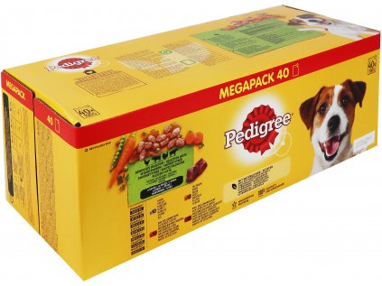 PEDIGREE kapsička mix výběr se zeleninou ve šťávě 40x100g