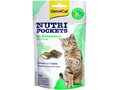 GIMCAT Nutri Pockets s catnipem 60 g
