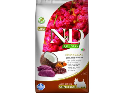 N&D Quinoa DOG Skin & Coat Venison & Coconut Mini 2,5g