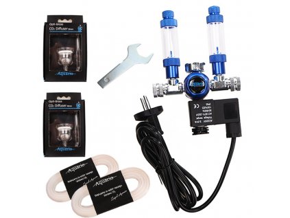 Aquario BLUE TWIN CO2 set Professional s nočním vypínáním