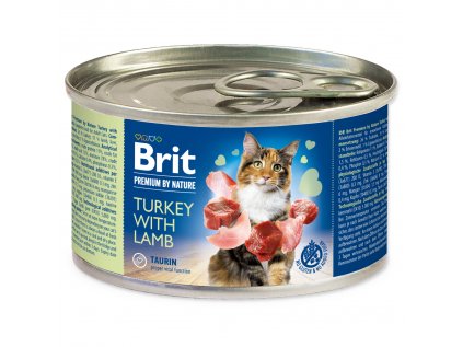 Brit Premium Cat by Nature konz Turkey&Lamb 200g