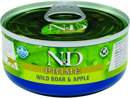 N&D CAT PRIME Adult Boar & Apple 80g